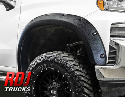 Silverado 1500 (2019-2024) PRO-OFFROAD Bolt-On Pocket Style Fender Flares