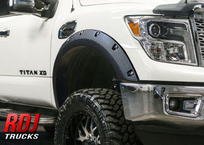 Nissan Titan XD (2016-2021) PRO-OFFROAD Bolt-On Pocket Style Fender Flares