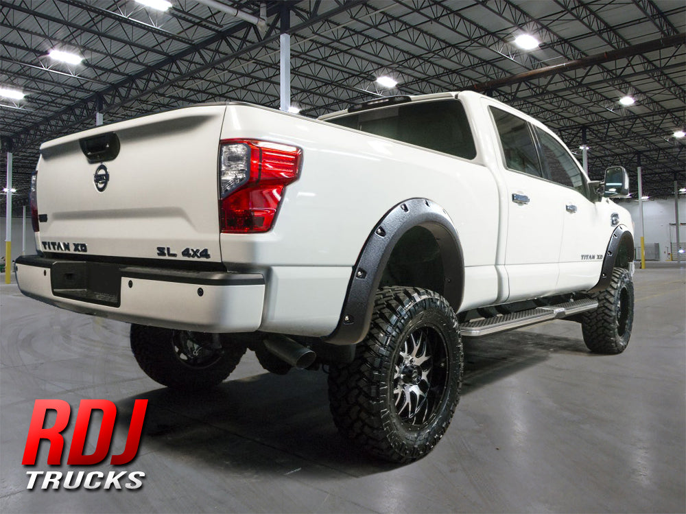 Nissan Titan XD (2016-2021) PRO-OFFROAD Bolt-On Pocket Style Fender Flares