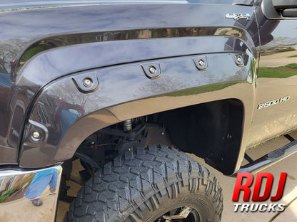 GMC Sierra 2500HD (2015-2019) PRO-POPPED Reverse Pocket Fender Flares