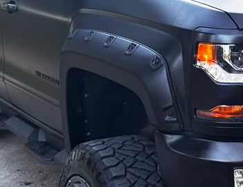Silverado 2500/3500HD (2015-2019) PRO-POPPED Reverse Pocket Fender Flares