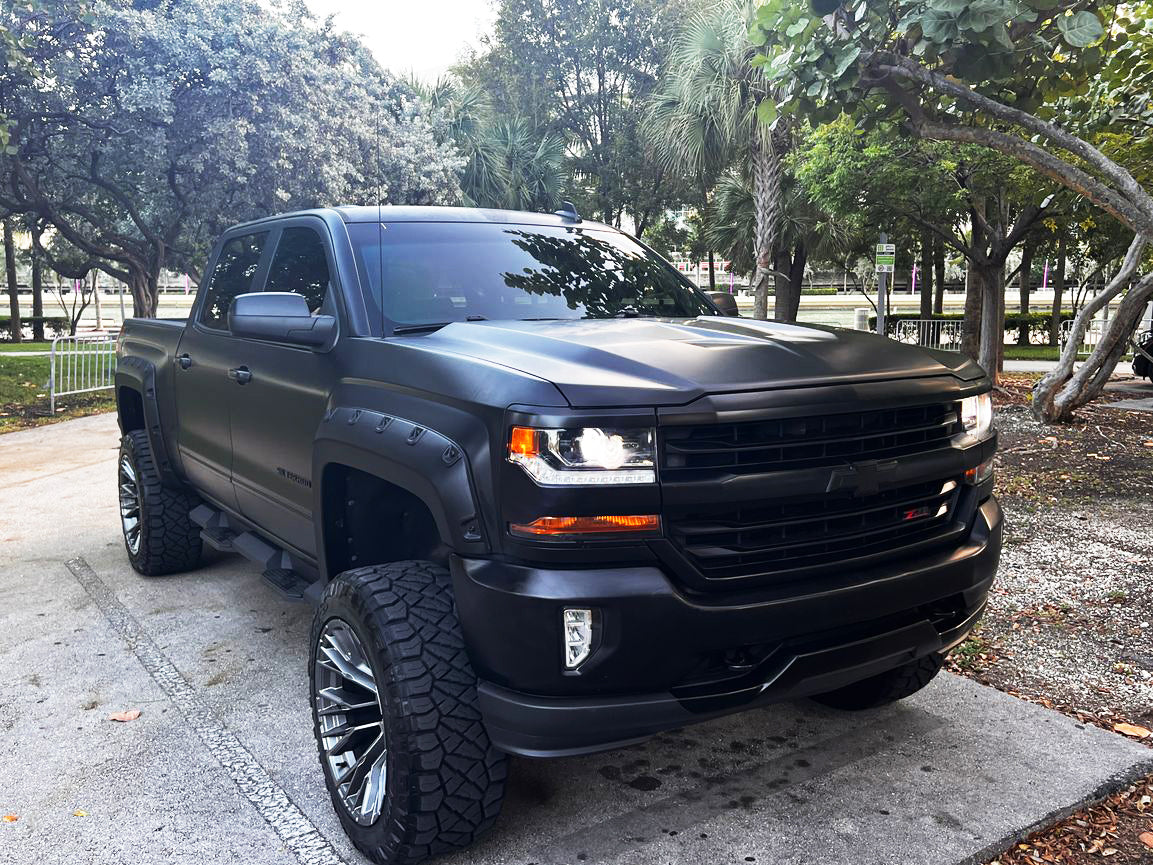 Silverado 2500/3500HD (2015-2019) PRO-POPPED Reverse Pocket Fender Flares