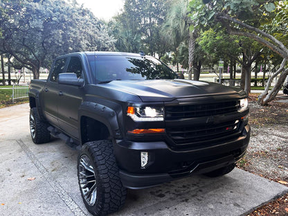 Silverado 2500/3500HD (2015-2019) PRO-POPPED Reverse Pocket Fender Flares