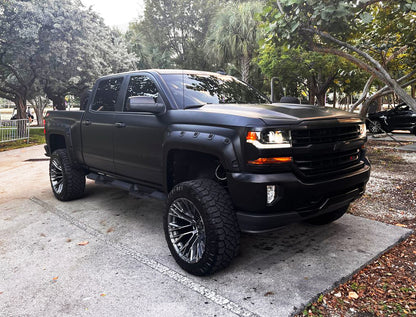 Silverado 2500/3500HD (2015-2019) PRO-POPPED Reverse Pocket Fender Flares